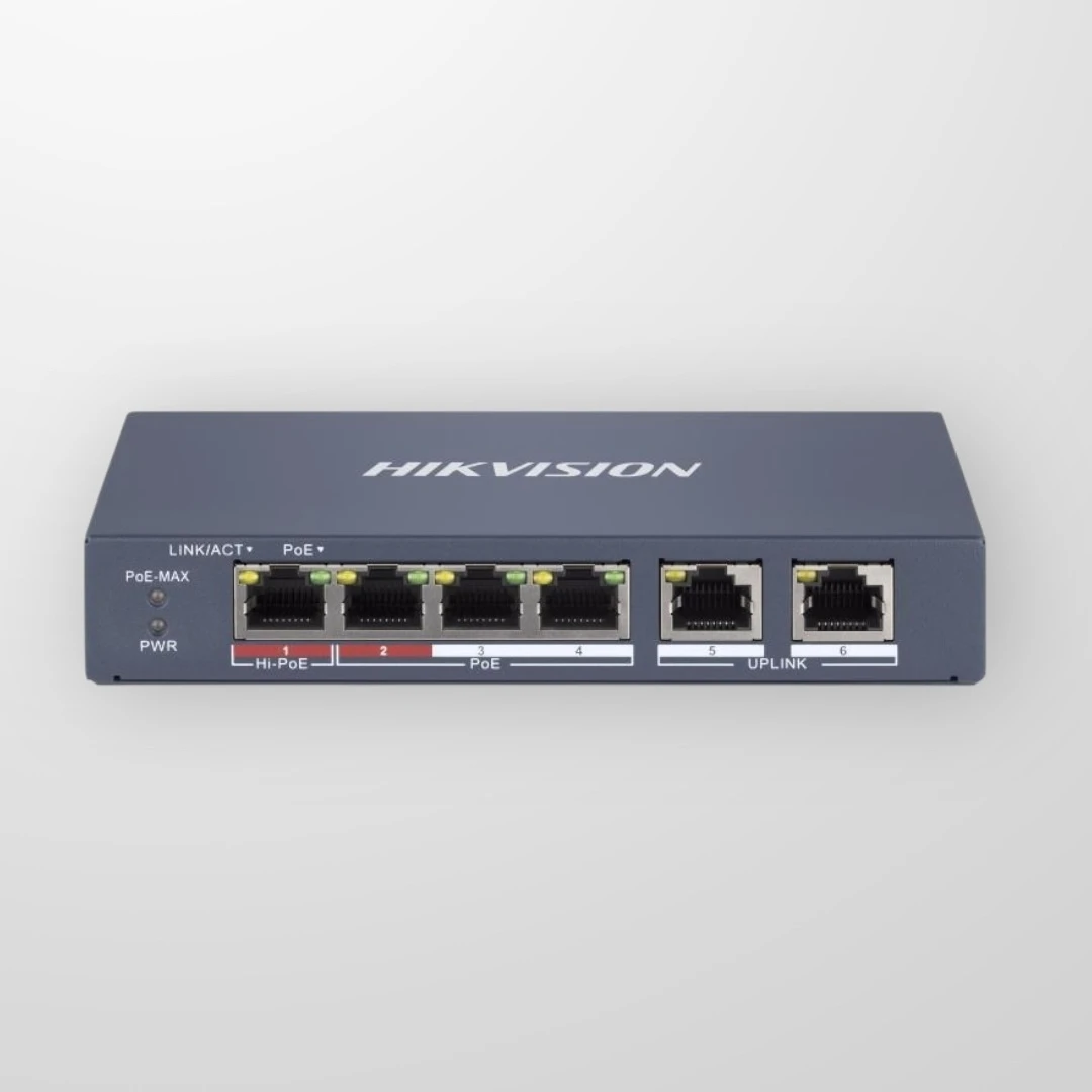 Комутатор Hikvision DS-3E1106HP-EI