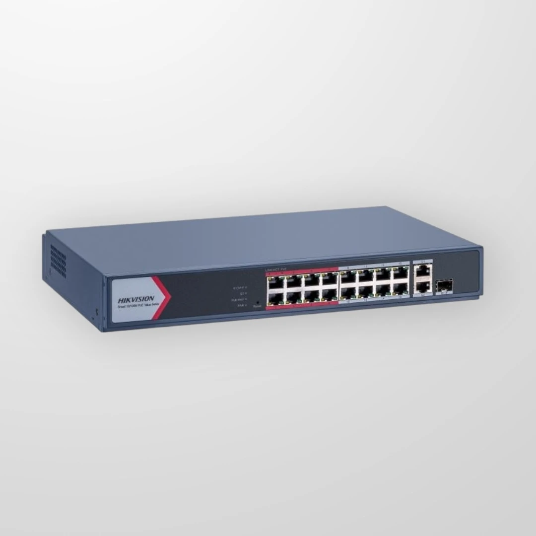 Комутатор Hikvision DS-3E1318P-EI/M