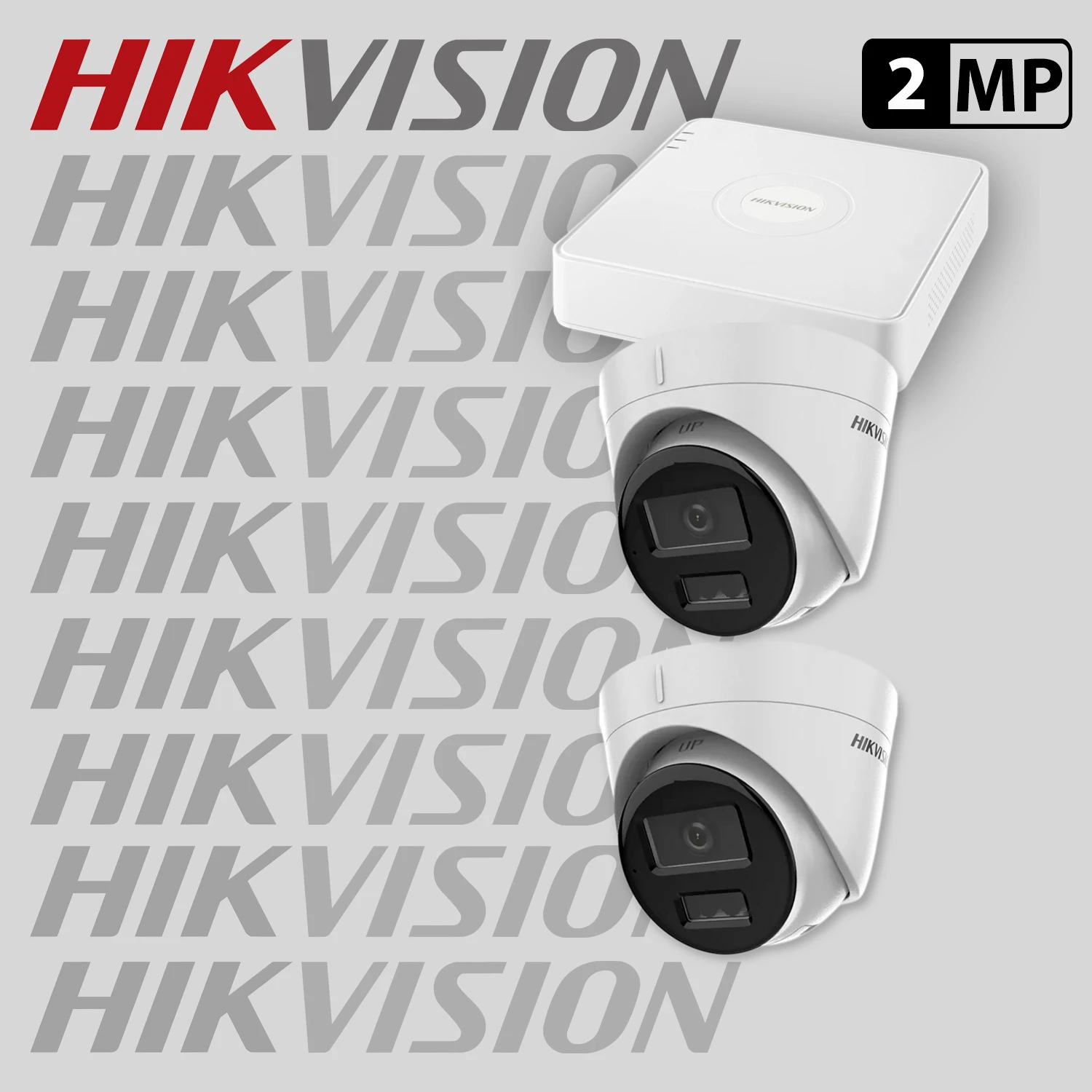 Комплект за видеонаблюдение HIKVISION с 2 IP камери + рекордер 2IP-2MP-SET5