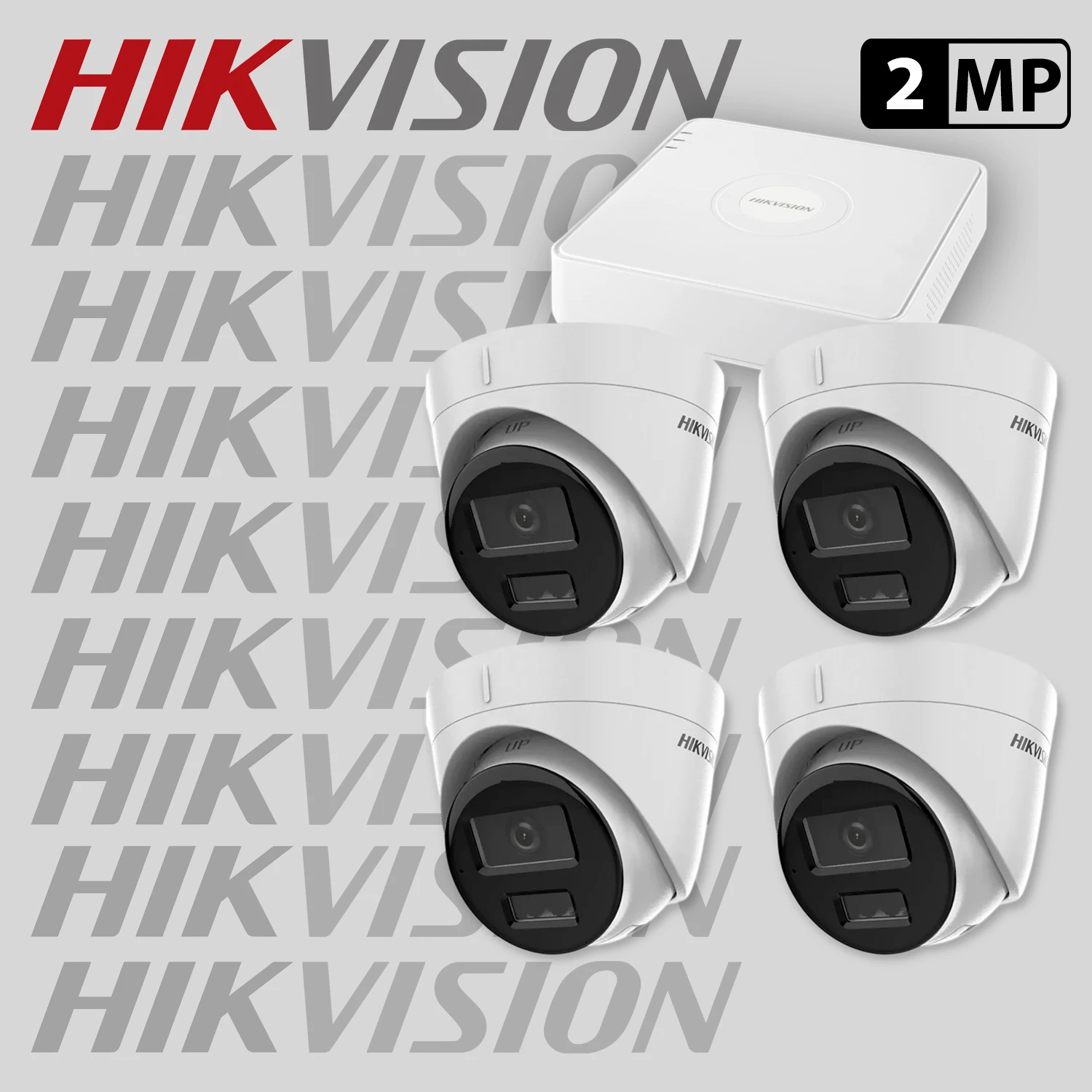 Комплект за видеонаблюдение HIKVISION с 4 IP камери + рекордер 4IP-2MP-SET5